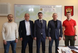 Министр спорта Поморья Андрей Щелоков обсудил планы развития с руководством команды «Водник»